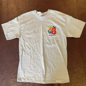 WALT DISNEY WORLD Men’s T Shirt Gray Medium 2008 Micki Donald Goofy Hanes Shirt.